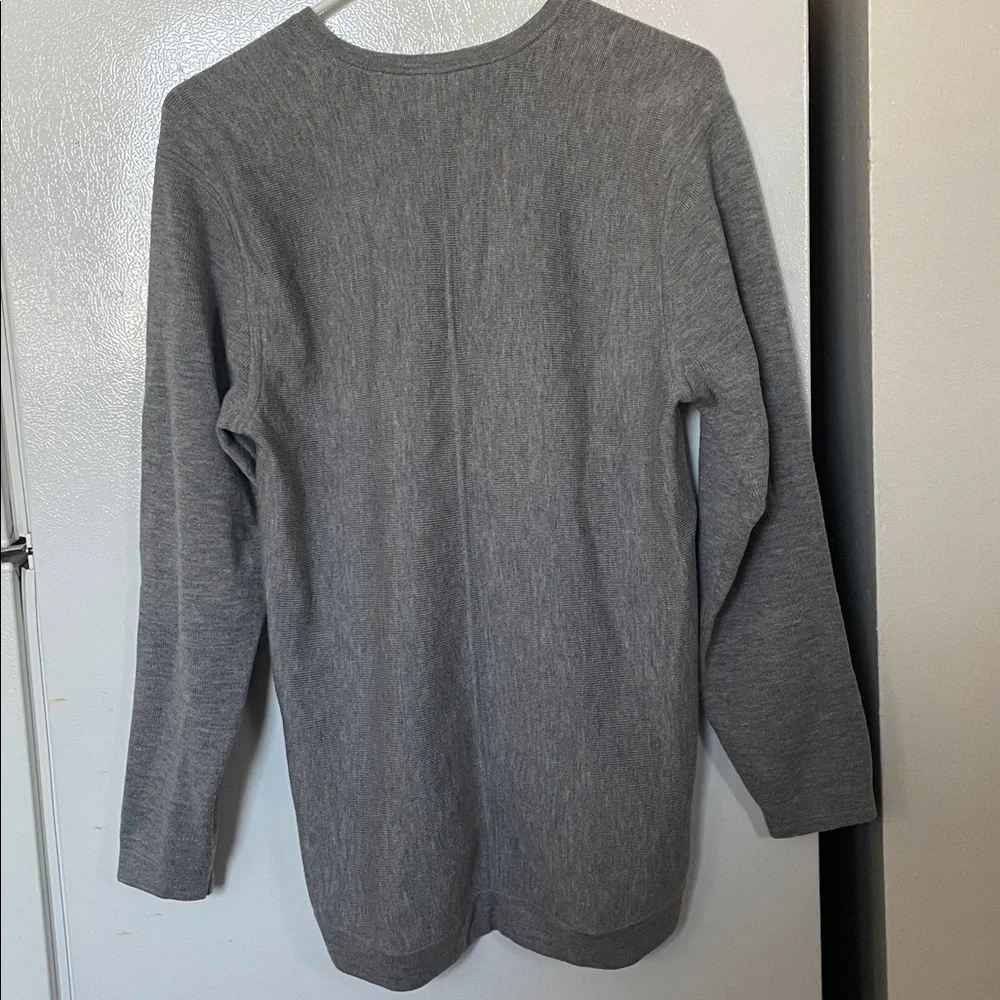 Lululemon Gray Crewneck‎ Sweater Live In Practice Logo Tag See Measurements